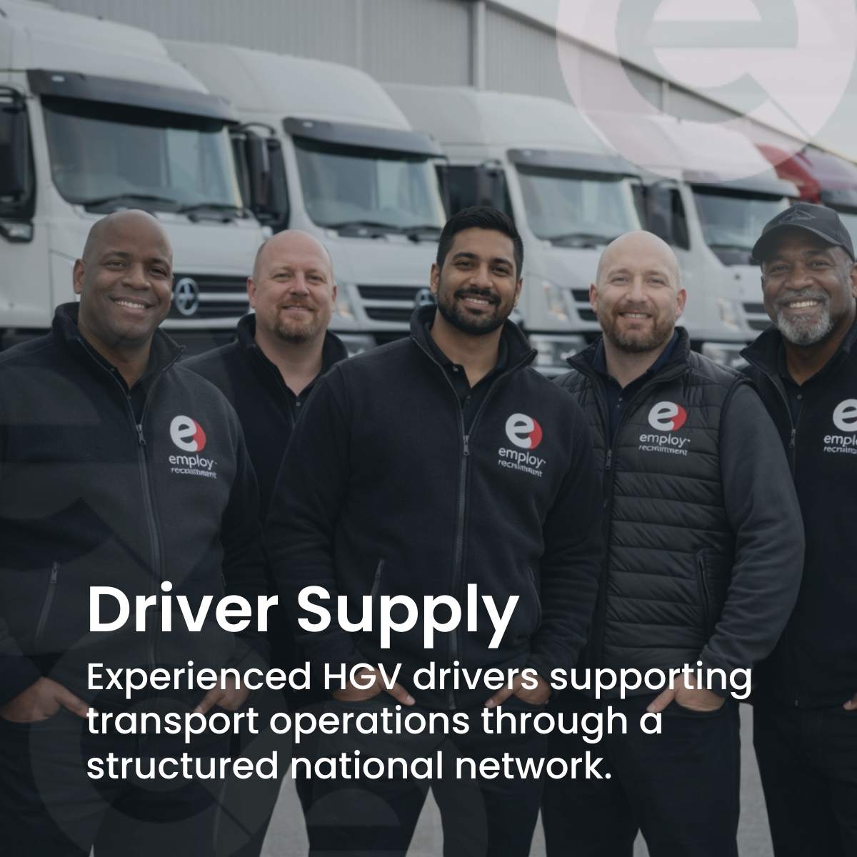 national-hgv-driver-supply-network (1) Experienced HGV driver preparing vehicle before shift as part of structured national driver supply